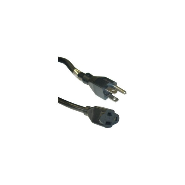 Cable Wholesale SJT Extension Cord, 14 AWG, 14/3, 1 Outlets, 5-15R, Black, 5-15P, 3 ft 10W2-02103 - main